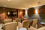 Theater room at One Ski Hill may be reserved at the front desk
